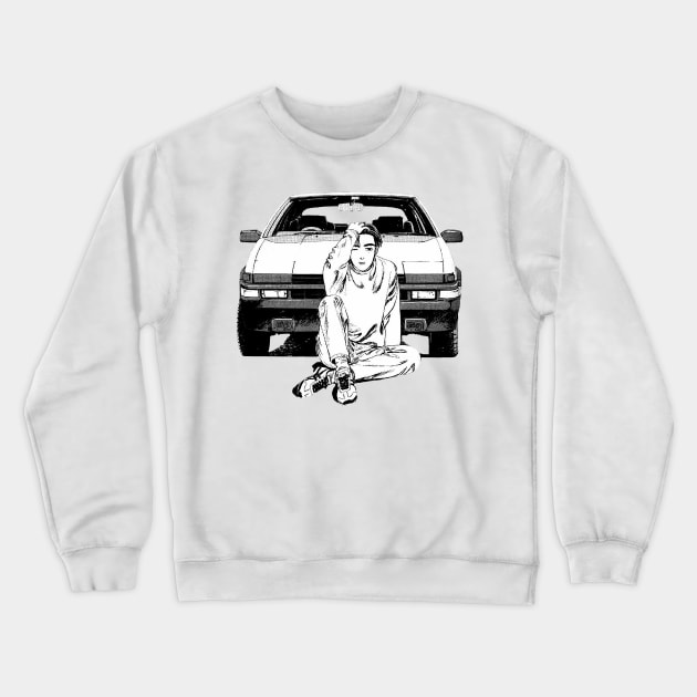 Initial D Crewneck Sweatshirt by rhysendicott